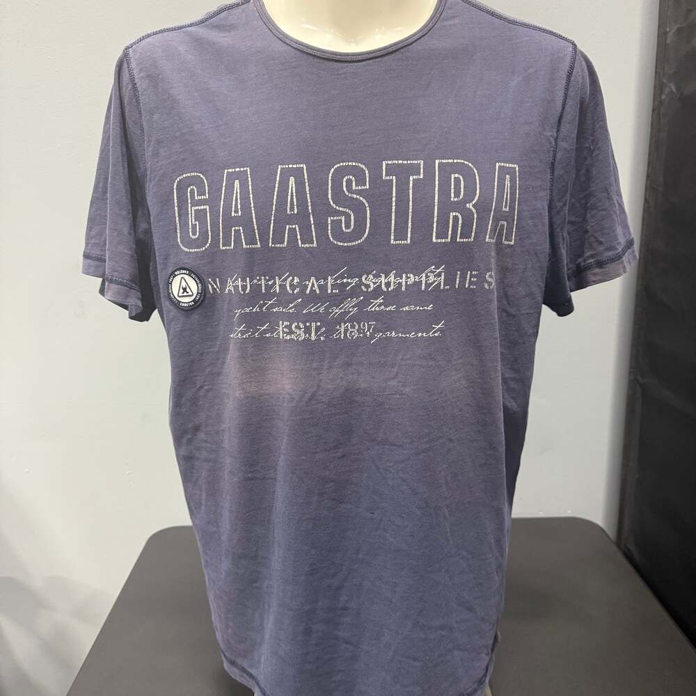 Gaastra Nautical Supply T-Shirt Blue Embroidered